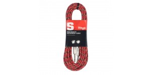STAGG SGC3VT RD Готовий інструментальний кабель 6.3-6.3, 3м.
