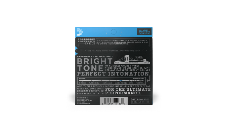 D'ADDARIO EXL110W XL Nickel Wound Regular Light 3RD Струни для електрогітари .010-.046 D'ADDARIO EXL110W XL Nickel Wound Regular Light 3RD Струни для електрогітари .010-.046