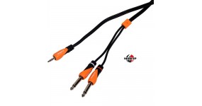 BESPECO SiLOS SLYMSJ180 Готовий мультимедійний кабель 3,5/2х6,3, 1,8м.