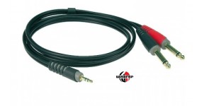 KLOTZ AY50100 Готовий мультимедійний кабель 3,5-2х6,3, 1м