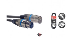 STAGG SMC6BL Готовий мікрофонний кабель XLR-XLR